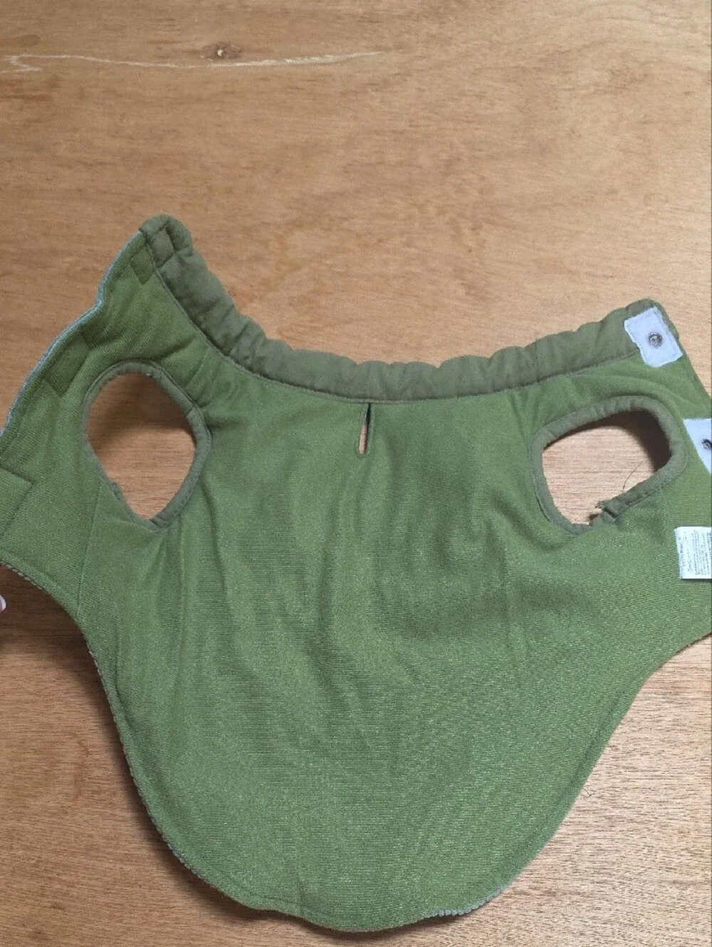 Light Olive Ribbed Pet Vest SZ S
